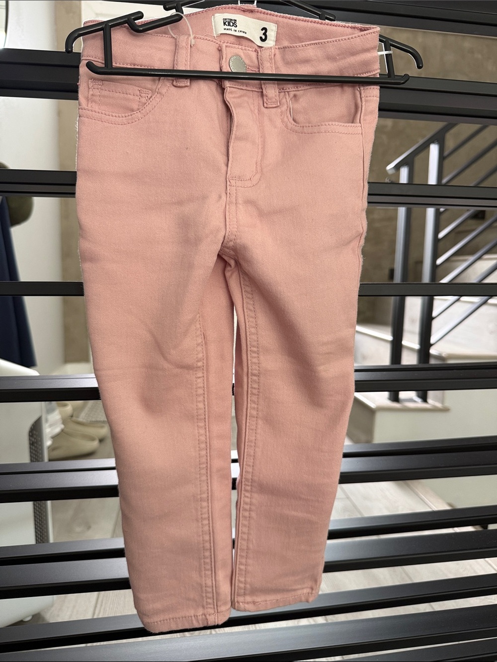 Cotton On Kids Pink Denim Jeggings Size 3